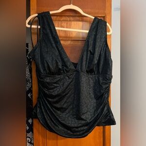 Tankini swim top. Green/black new with tags